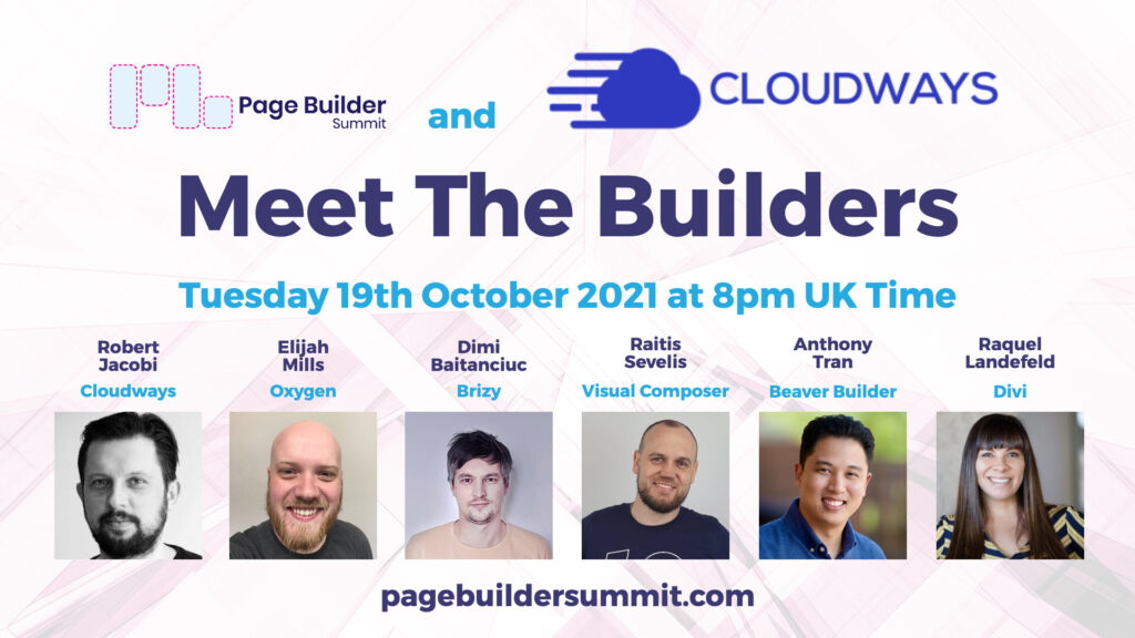 Cloudways panel - Meet the Builders